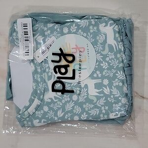 NWT Little Sleepies Unicorn Garden long Sleeve Flutter tutu dress with bloomer